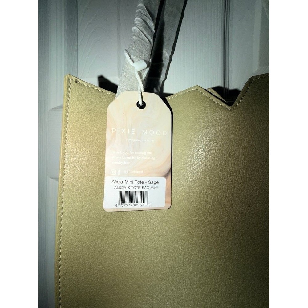 Pixie Mood Alicia Mini Tote Bag in Sage - Picture 3 of 3